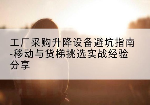 二连浩特移动式升降机怎么选-工厂采购升降设备避坑指南-移动与货梯挑选实战经验分享